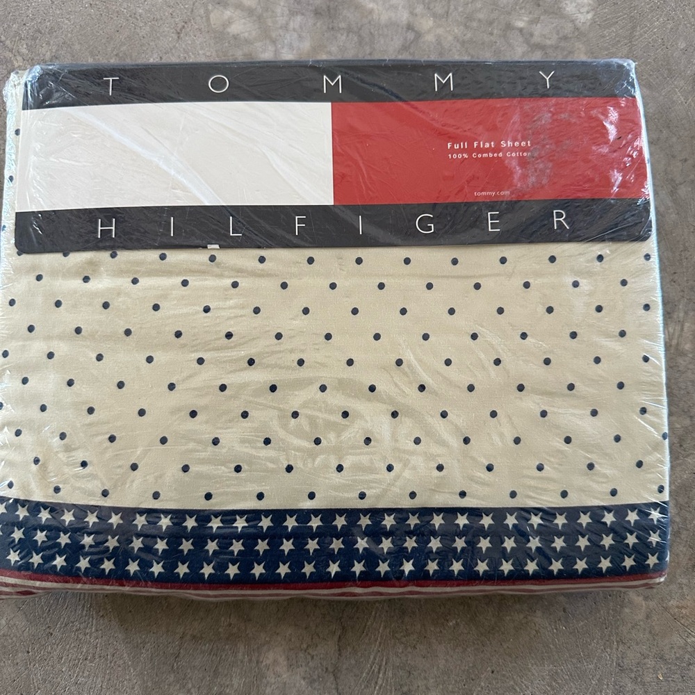 Vintage Tommy Hilfiger Independence Full Flat Sheet